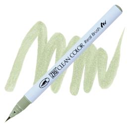 Kuretake Zig Clean Color Real Brush Pen - Pale Dawn Gray pen and swatch