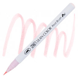 Kuretake Zig Clean Color Real Brush Pen - Pink Haze pen and swatch