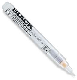 Montana Black Empty Markers - Empty 2mm Round tip marker at angle and uncapped