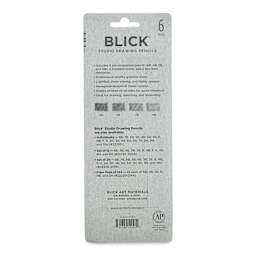 Blick Studio Drawing Pencils - Set of 6 (back of package)