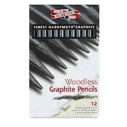Koh-I-Noor Progresso Woodless Graphite Pencils Set - Front of pkg of Assorted Hardness pencils 