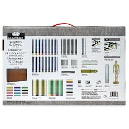 Royal & Langnickel Deluxe Drawing Set (back of package)