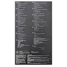 Rotring Isograph Technical Pens - 0.25 mm, 0.35 mm, 0.5 mm, Set of 3, back of the packaging