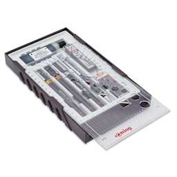 Rotring Isograph Technical Pens - 0.2 mm, 0.4 mm, 0.6 mm, Set of 3, packaging laid flat