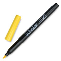 Prismacolor Scholar Marker Set - Single Yellow Marker at angle and uncapped