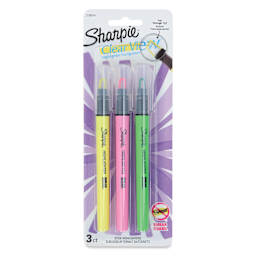 Sharpie Clear View Highlighters - Set of 3, Stick Style, front of the packaging