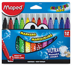 Maped Color'Peps Broad Tip Maxi Ultrawashable Markers