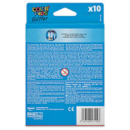 Maped Color'Peps Premium Glitter Markers - Set of 10, back of package