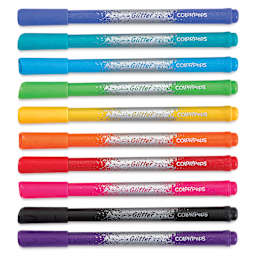 Maped Color'Peps Premium Glitter Markers - Set of 10, caps on