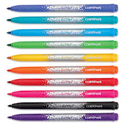 Maped Color'Peps Premium Glitter Markers - Set of 10, caps off