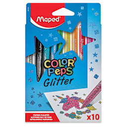 Maped Color'Peps Premium Glitter Markers - Set of 10, front of package