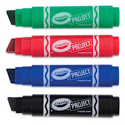 Crayola Project XL Poster Markers - Set of 4, Classic Colors