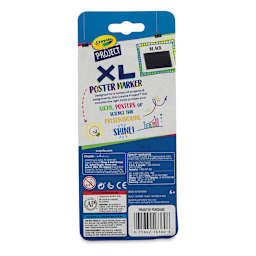 Crayola Project XL Poster Marker - Black (back of package)
