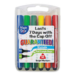 Magic Stix Triangular Markers - Set of 12