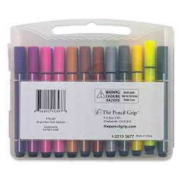 Magic Stix Triangular Markers - Set of 24, back of the packaging