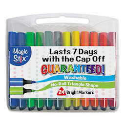 Magic Stix Triangular Markers - Set of 24