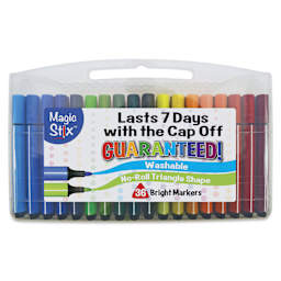 Magic Stix Triangular Markers - Set of 36, front of the packaging
