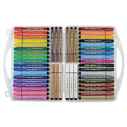 Magic Stix Triangular Markers - Set of 48, case open