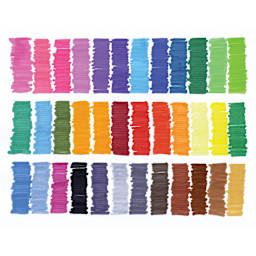 Magic Stix Triangular Markers - Set of 48, color swatches