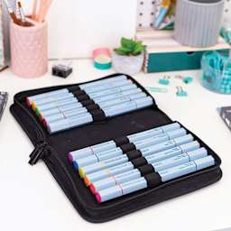 Spectrum Noir Marker Storage Wallet (open on table, markers not included)