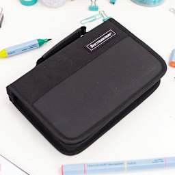 Spectrum Noir Marker Storage Wallet (closed on table, markers not included)