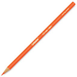 Crayola Extreme Colors Colored Pencils - Angled view of single Neon Orange Pencil
