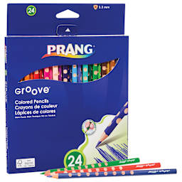 Groove Slim Colored Pencil Sets 24-Color Set