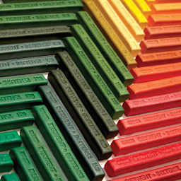 Derwent Inktense Blocks (blocks lined up in a chevron pattern)