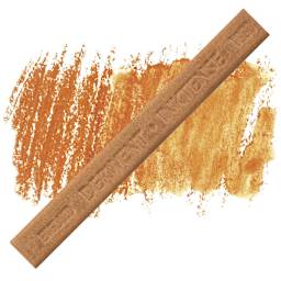 Derwent Inktense Block - Baked Earth block and swatch