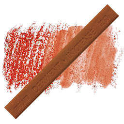 Derwent Inktense Block - Burnt Orange block and swatch