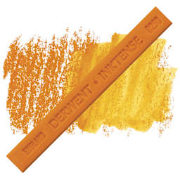 Derwent Inktense Block - Cadmium Orange block and swatch