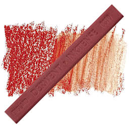 Derwent Inktense Block - Mid Vermilion block and swatch