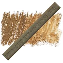 Derwent Inktense Block - Saddle Brown block and swatch