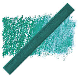 Derwent Inktense Block - Teal Green block and swatch