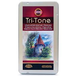 Tritone Pencil Sets 12-Pencil Tin   Carded - Peggable