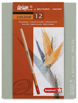 Bruynzeel Design Colored Pencil Sets - Front of package of 12 pc set