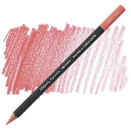 Caran D'Ache Museum Aquarelle Pencil - Anthraquinoid Pink pencil and swatch