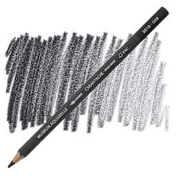 Caran D'Ache Museum Aquarelle Pencil - Black pencil and swatch
