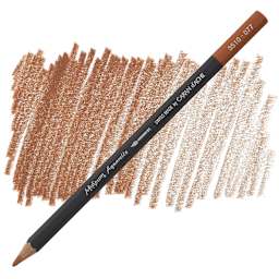 Caran D'Ache Museum Aquarelle Pencil - Burnt Ochre pencil and swatch