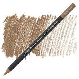 Caran D'Ache Museum Aquarelle Pencil - Warm Earth 50% pencil and swatch