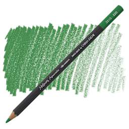 Caran D'Ache Museum Aquarelle Pencil - Grass Green pencil and swatch