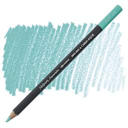 Caran D'Ache Museum Aquarelle Pencil - Light Malachite Green pencil and swatch