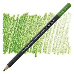 Caran D'Ache Museum Aquarelle Pencil - Light Olive pencil and swatch
