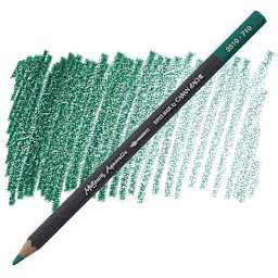Caran D'Ache Museum Aquarelle Pencil - Phthalocyanine Green pencil and swatch