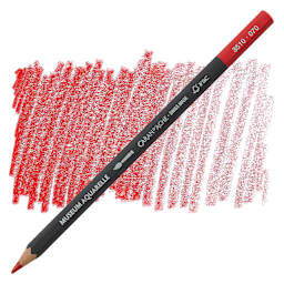 Caran D'Ache Museum Aquarelle Pencil - Scarlet pencil and swatch