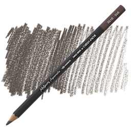 Caran D'Ache Museum Aquarelle Pencil - Sepia 50% pencil and swatch