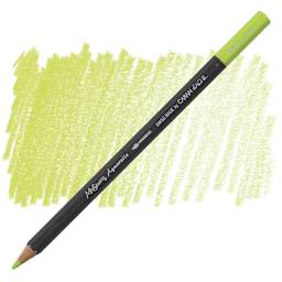 Caran D'Ache Museum Aquarelle Pencil - Spring Green pencil and swatch