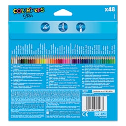 Maped Color'Peps Colored Pencils - Set of 48, back of the packaging
