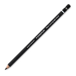 Staedtler Mars Lumograph Black Drawing Pencils - single angled pencil shown