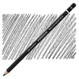 Staedtler Mars Lumograph Black Drawing Pencil - 4B pencil and swatch